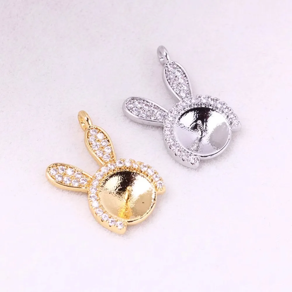 

5pcs Pendant Clasp Bail Connector Copper Plated 18K Gold Pendant Settings Jewelry Findings Parts Fittings Connection Accessories