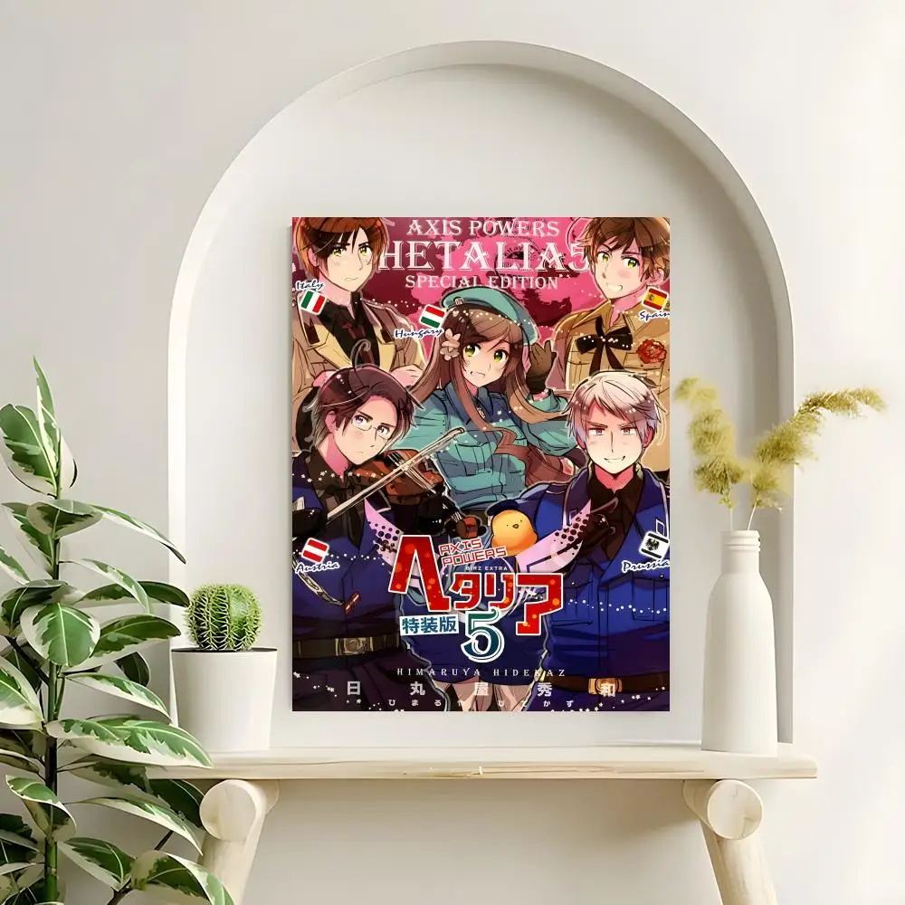 Anime Axis Powers Hetalia Poster Hochauflösende Poster-Aufkleber, geeignet für Schlafzimmer, Wohnzimmer, Heimdekoration – Detail 13