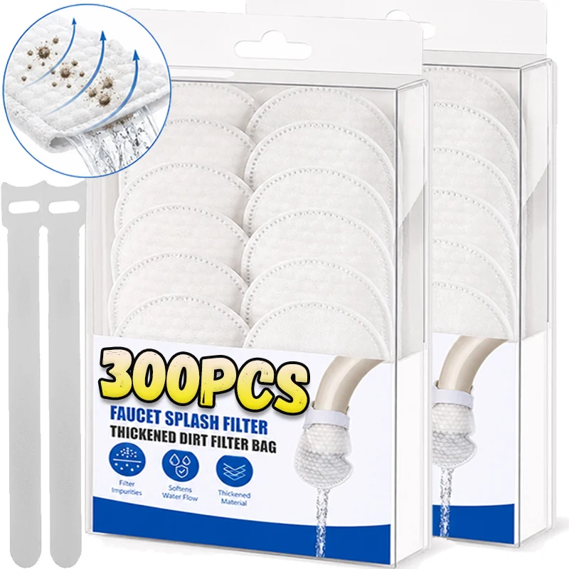 

Tap Water Filter Bag Universal Faucet Filter Cotton Splashproof Faucet Purification Mesh Kitchen Impurity Removal Filtration Bag