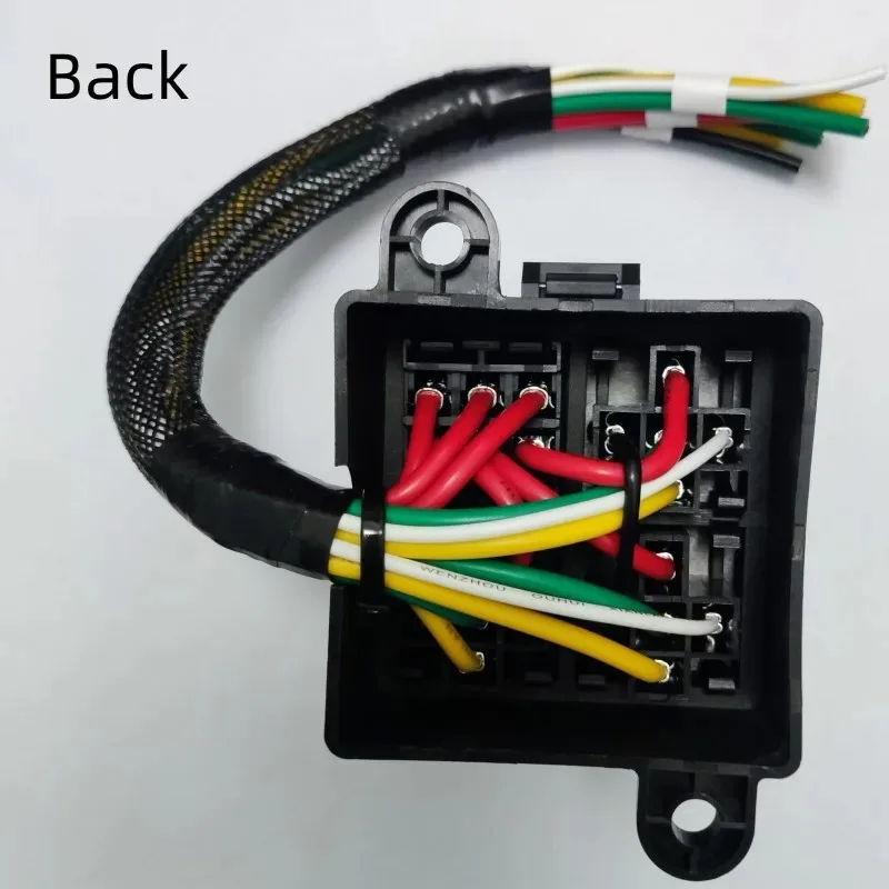 12V 24V Vehicle Relay Junction Box Assembly 3 Relays 3 Circuit Slots with 22-25cm Wiring Cord 4PIN 5PIN Electromagnetic Control