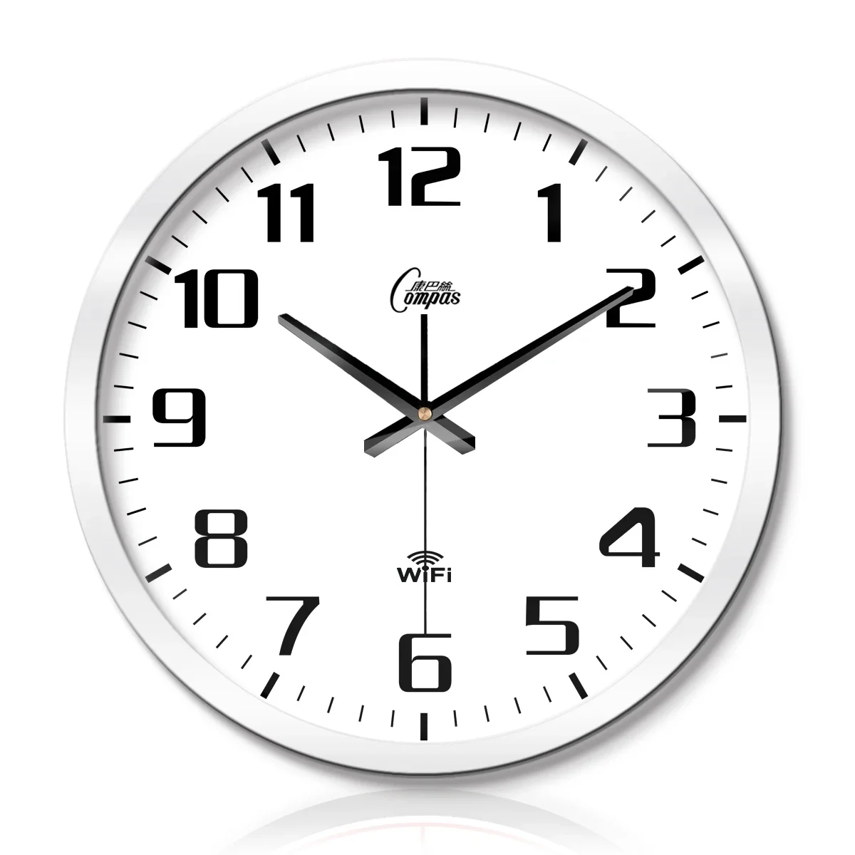 Creative Metal  Wall Clock  Smart WiFi Clock Quartz  Living Room Bedroom Library Modern Minimalist