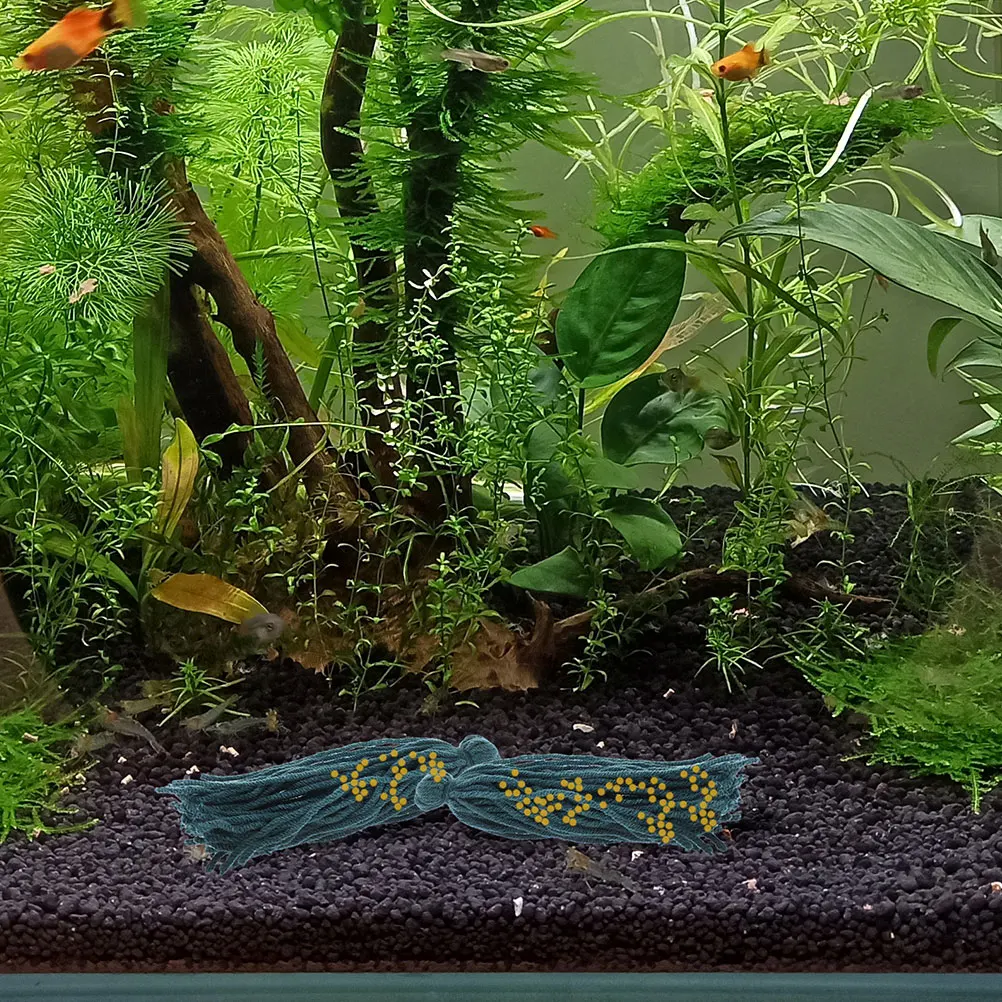 

10pcs Deep Cyan Fish Tank Breeding Mop Spawning Tool for Shrimp Betta Aquarium Decor Float Environment