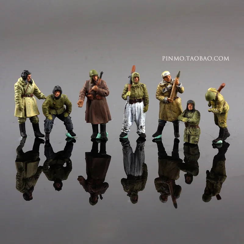 

1:72 Scale Resin Soviet Battlefield Soldiers 7-person Scene Accessory Model Adult Toys Classics Gifts Souvenir Static Display