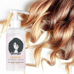 Moisturizing Styling Gel Curl Boost Defining Hair Fluffy Frizzy Care Restore Elasticity Control Hairstyle Cream for Curly Hair