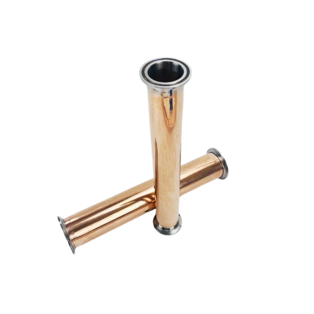 

Clamp 1.5" 38mm (OD50.5m L=500mm Sanitary Tri Clover Copper Spool Tube/Pipe,Tri Clamp Copper Pipe For Distillation