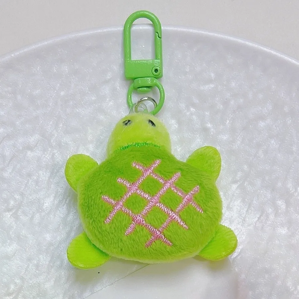 Breloczek pluszowy żółw z teksturą warzyw, pluszowy żółw z bawełny, miękki, kreskówkowy, zielony żółw, brelok do kluczy, zawieszka do torby.