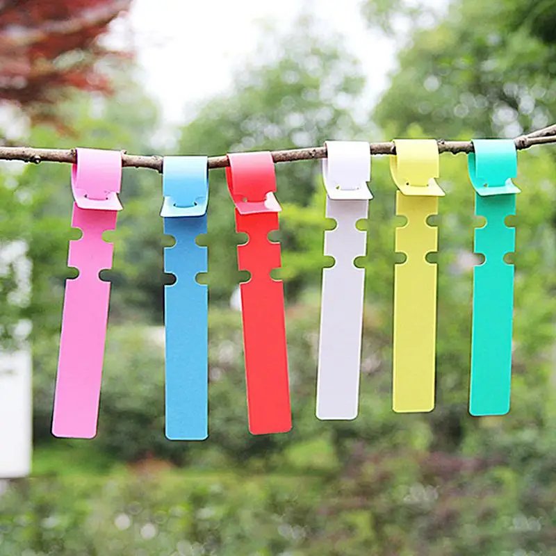 100pcs Waterproof Plant Markers Plastic Plant Hanging Tags Plastic Markers Record Plate  Plant Labels Garden Tools for Seedling