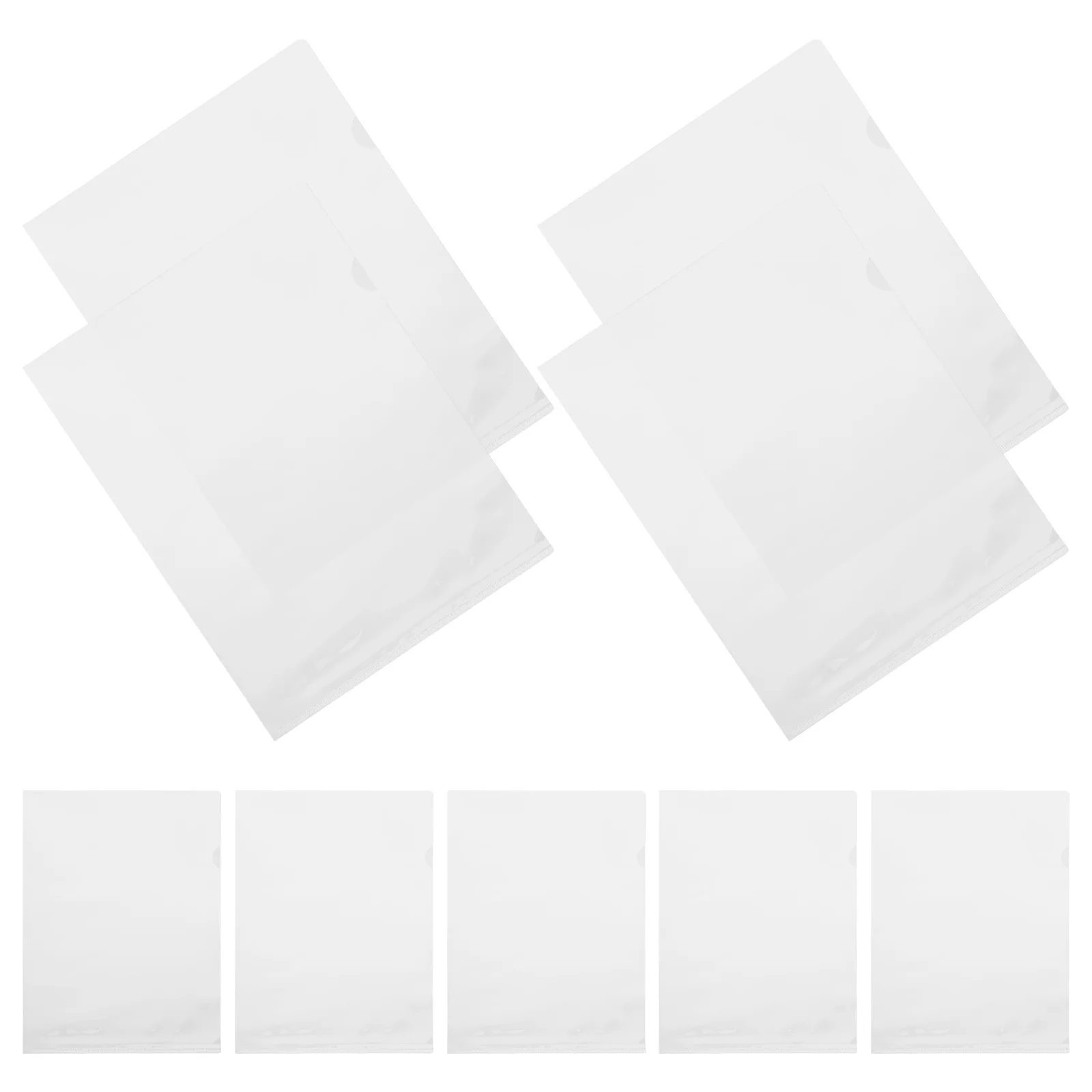 

20Pcs Clear Document Folder Poster Protector Transparent File Sleeves Office Study Document Sheet Protectors Clear File Folders