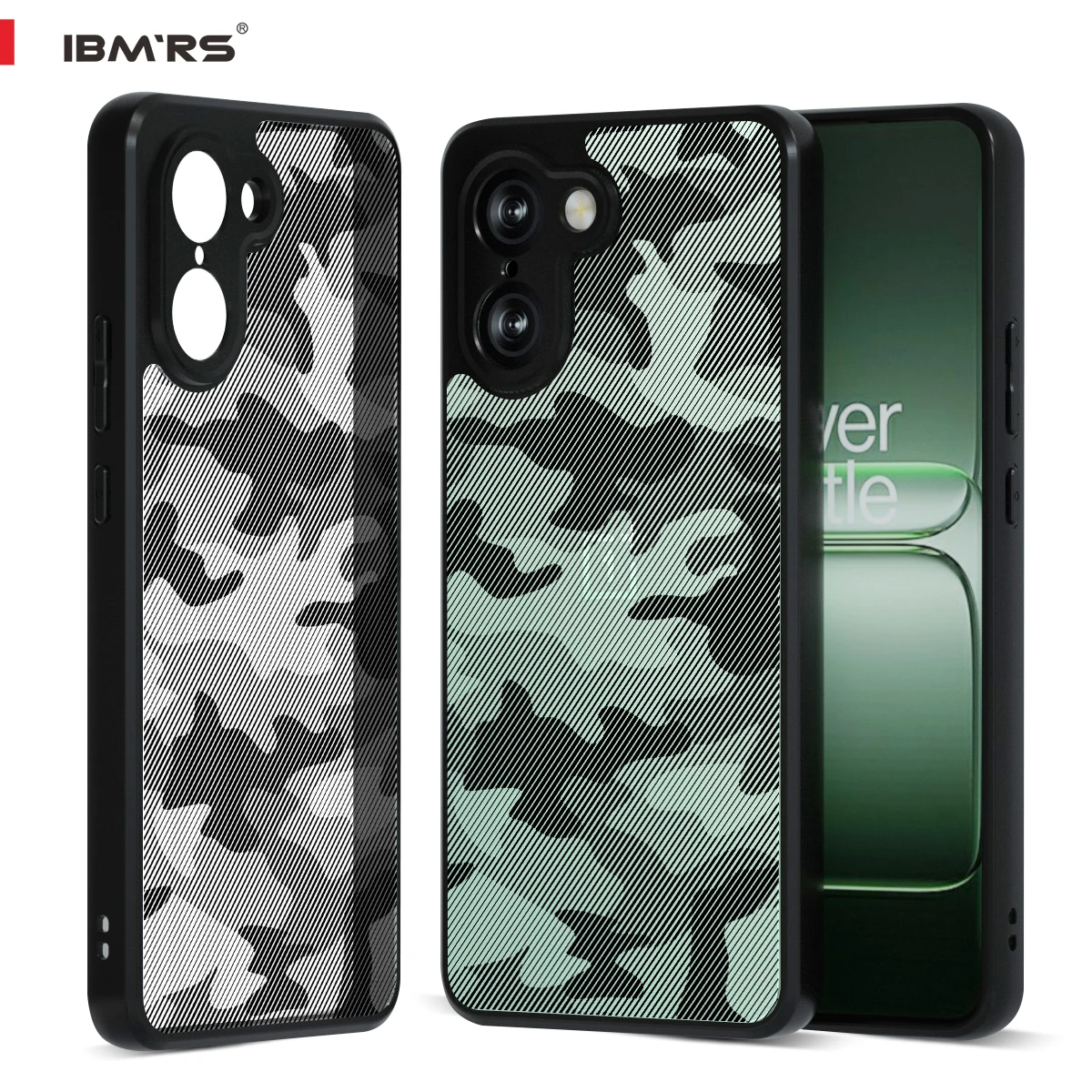 

IBMRS for Oneplus Nord CE5 5G Camo Case, Shockproof Cover, PC+TPU Dual Layer Heavy Duty Armor