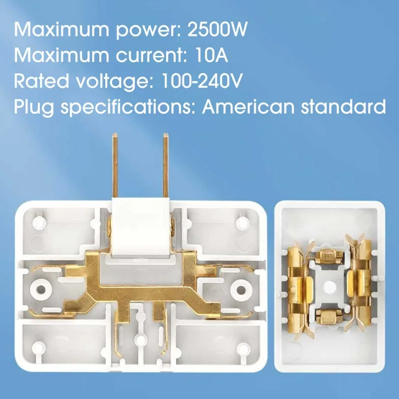 回転可能なソケットコンバータ米国プラグエクステンダー 2500 ワット 180 度電源アダプタ壁コンセントスプリッタホームオフィス旅行アダプタ