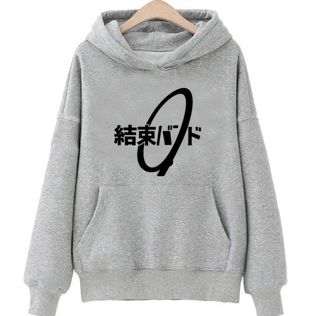 Japanese Anime Bocchi The Rock Hoodies Women Hoodie Kessoku Band Winter Warm Sweatshirt Vintage Harajuku Aesthetic Sudaderas