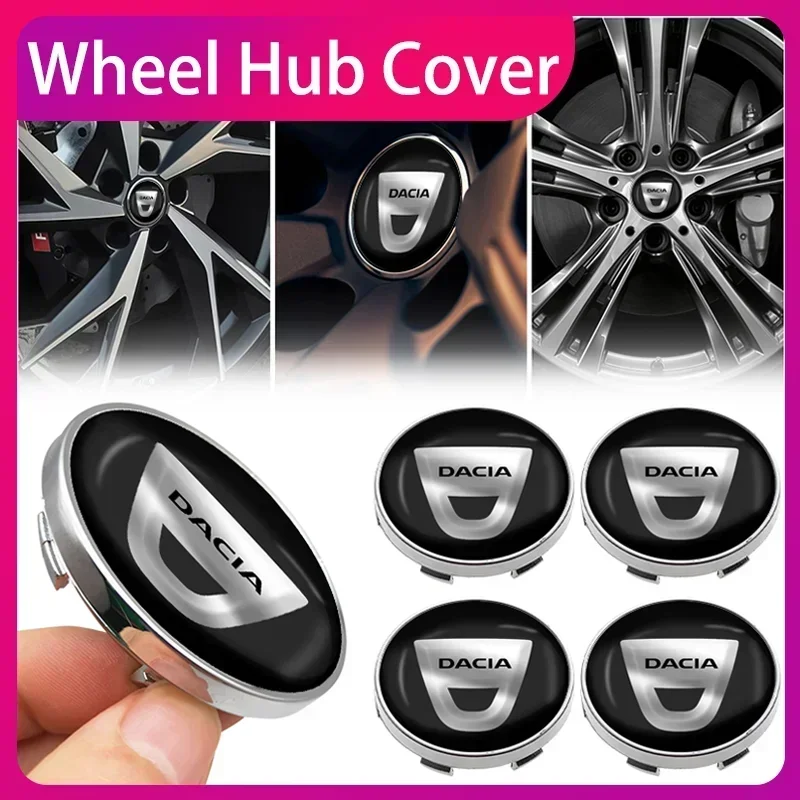 

Car Wheel Center Hub Cap Rim Cover Emblem Stickers Exterior Decoration For Dacia Duster Logan MCV Sandero Stepway Accessories
