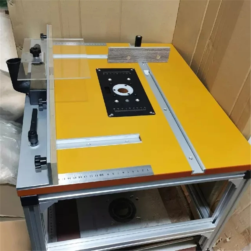 600x500x410-430 Fixed Foot Stand Workbench Woodworking Table Upside Down Carving Machine Edge Milling Woodworking Bench 20mm