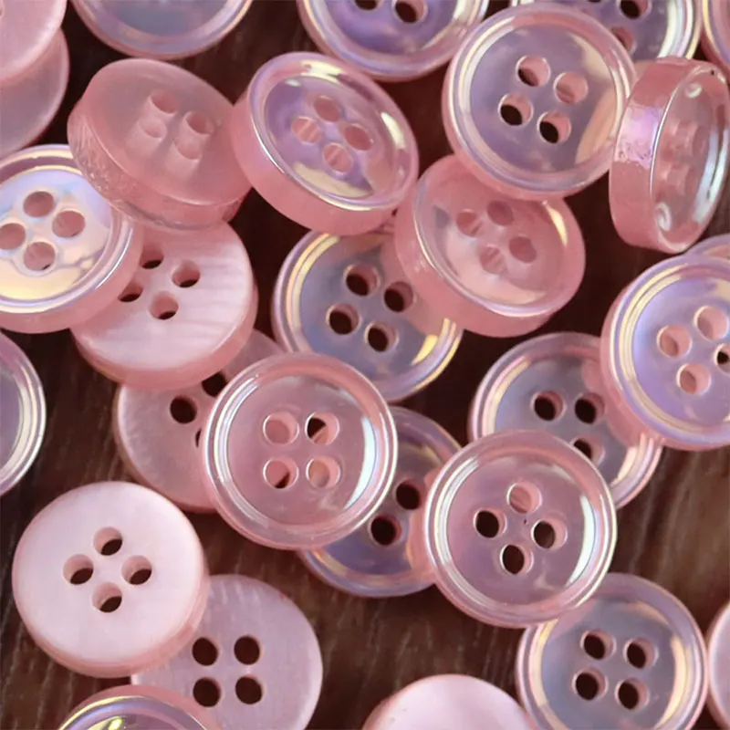 10/20 قطعة 11 مللي متر أزرار الراتنج AB الملونة 4 ثقوب زر مستدير اليدوية DIY بها بنفسك لوازم الخياطة الملابس والاكسسوارات قمصان الديكور