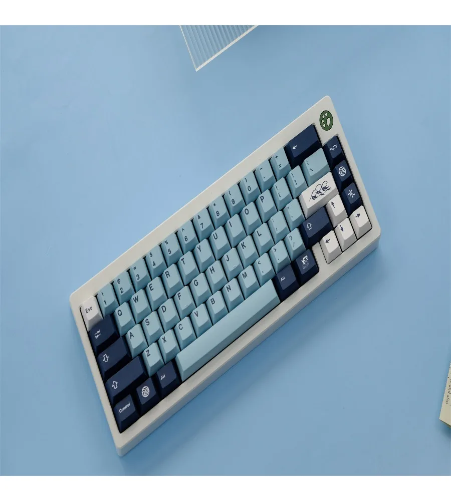 Water keycap PBT original highly sublimated mechanical keyboard 75wooting keycaps