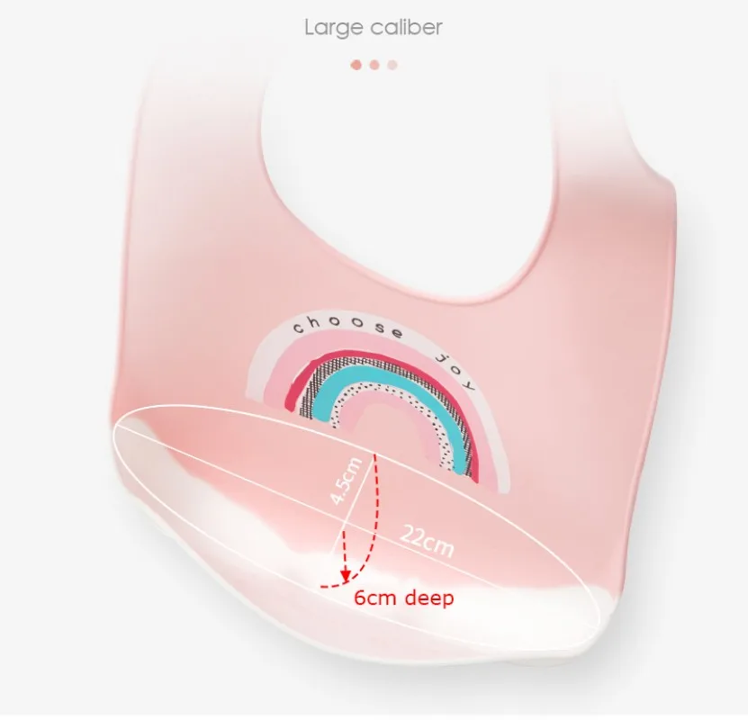 Baberos de Gel de sílice de grado alimenticio para bebés, paño para eructar comida, delantales impermeables para niños pequeños ultrafinos, imagen