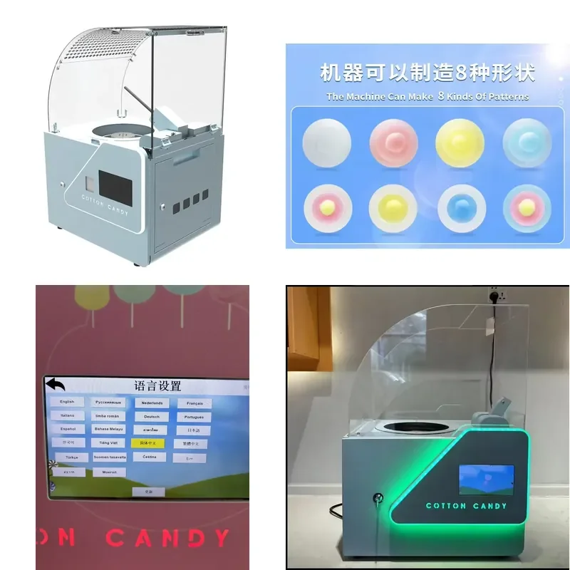 for Tengao Automatic Mini Flower Cotton Candy Floss Machine China Intelligence Vending Marshmallow Machine