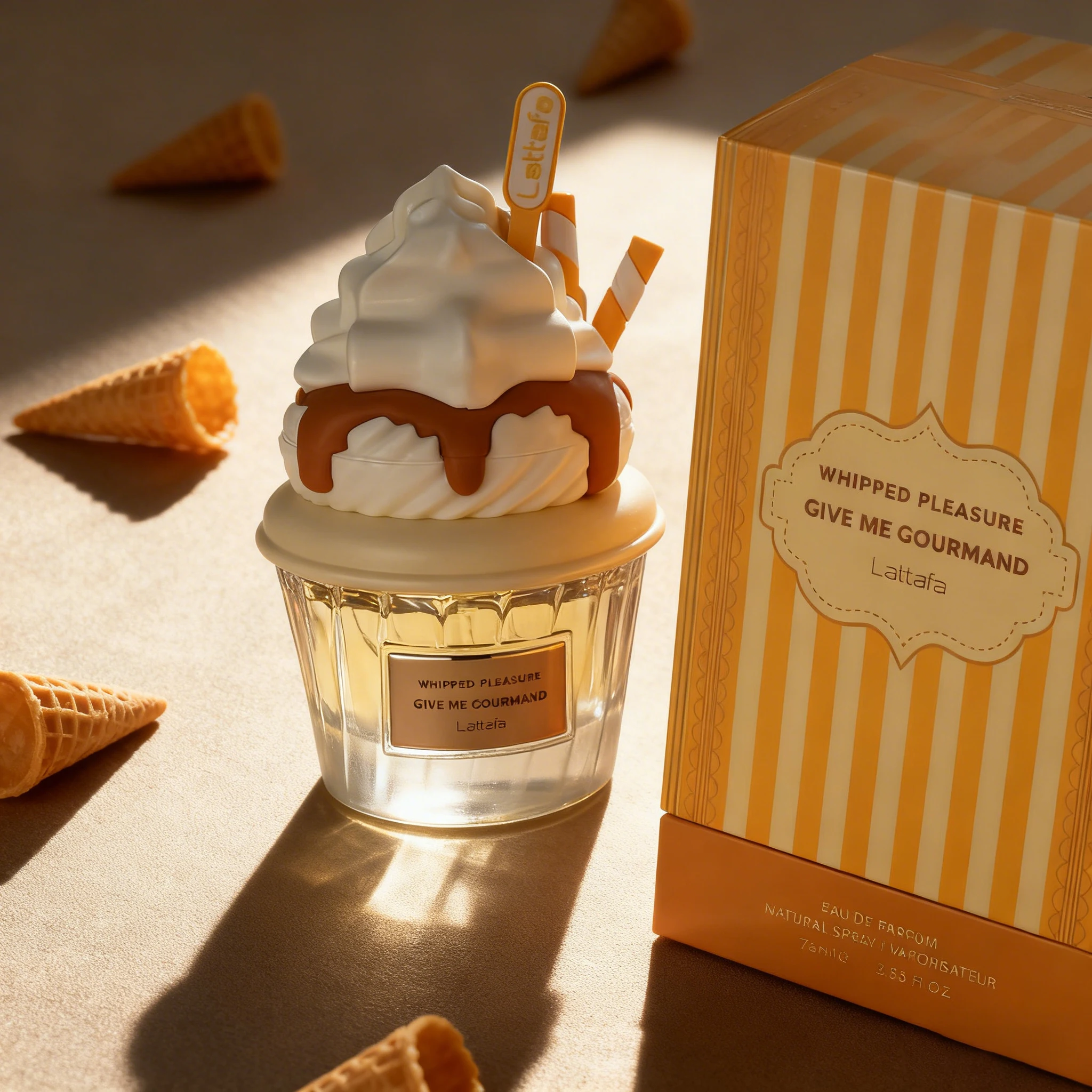 لاتافا كوكي كريف بخاخ عطر للرجال والنساء 75 مل |   أطباق رذاذ عطر الآيس كريم