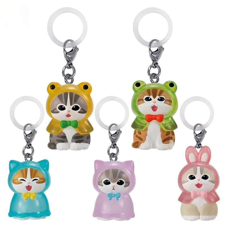 

Оригинальный плащ Mofusand Shark Cat, дизайнерская серия, слепая коробка, Kawaii, мини-фигурка, брелок, подвеска на рюкзак, подарки на день рождения