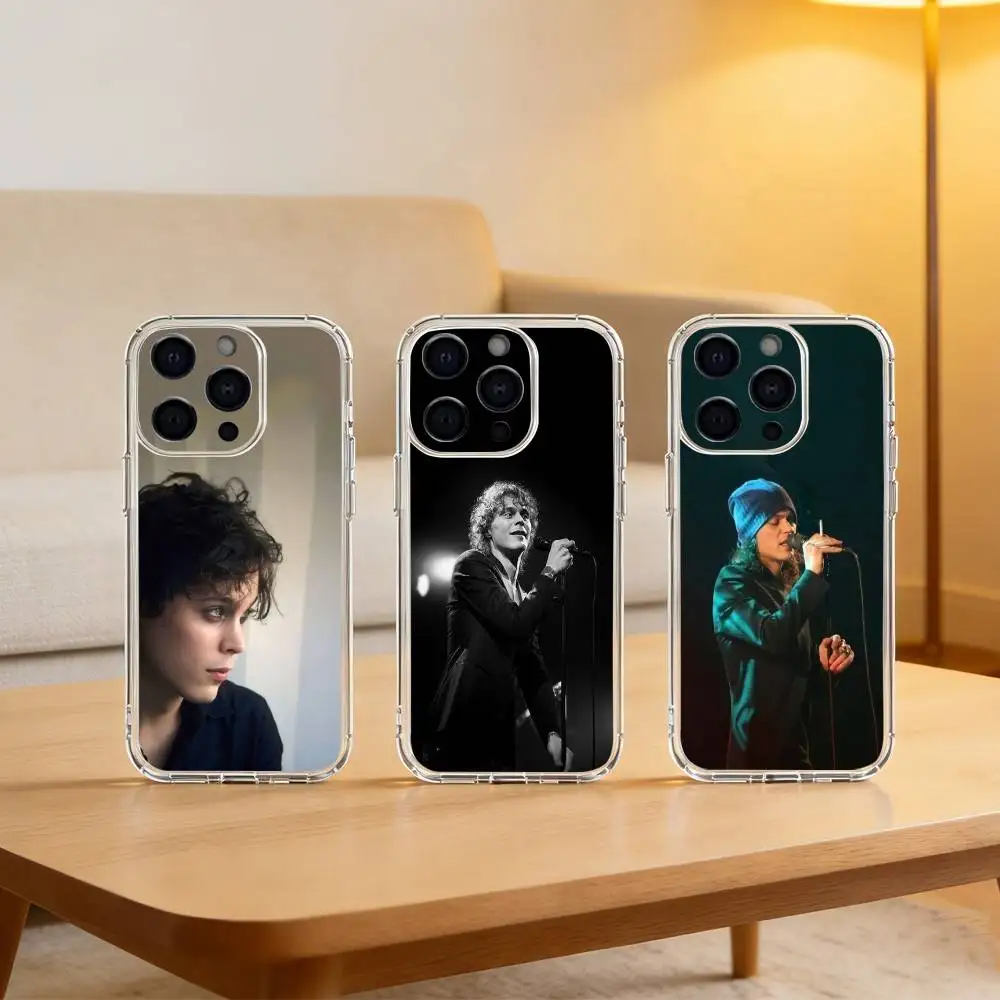

V-Ville Valo Finnish vocalist Phone Case For iPhone 17 16 15 14 13 12 11 Mini Pro Max Plus Transparent Cover