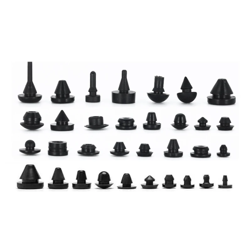 Solid Silicone Rubber Caps 2mm to 16mm T Type Plug Cover Snap-on Gasket Blanking End Caps Seal Stopper