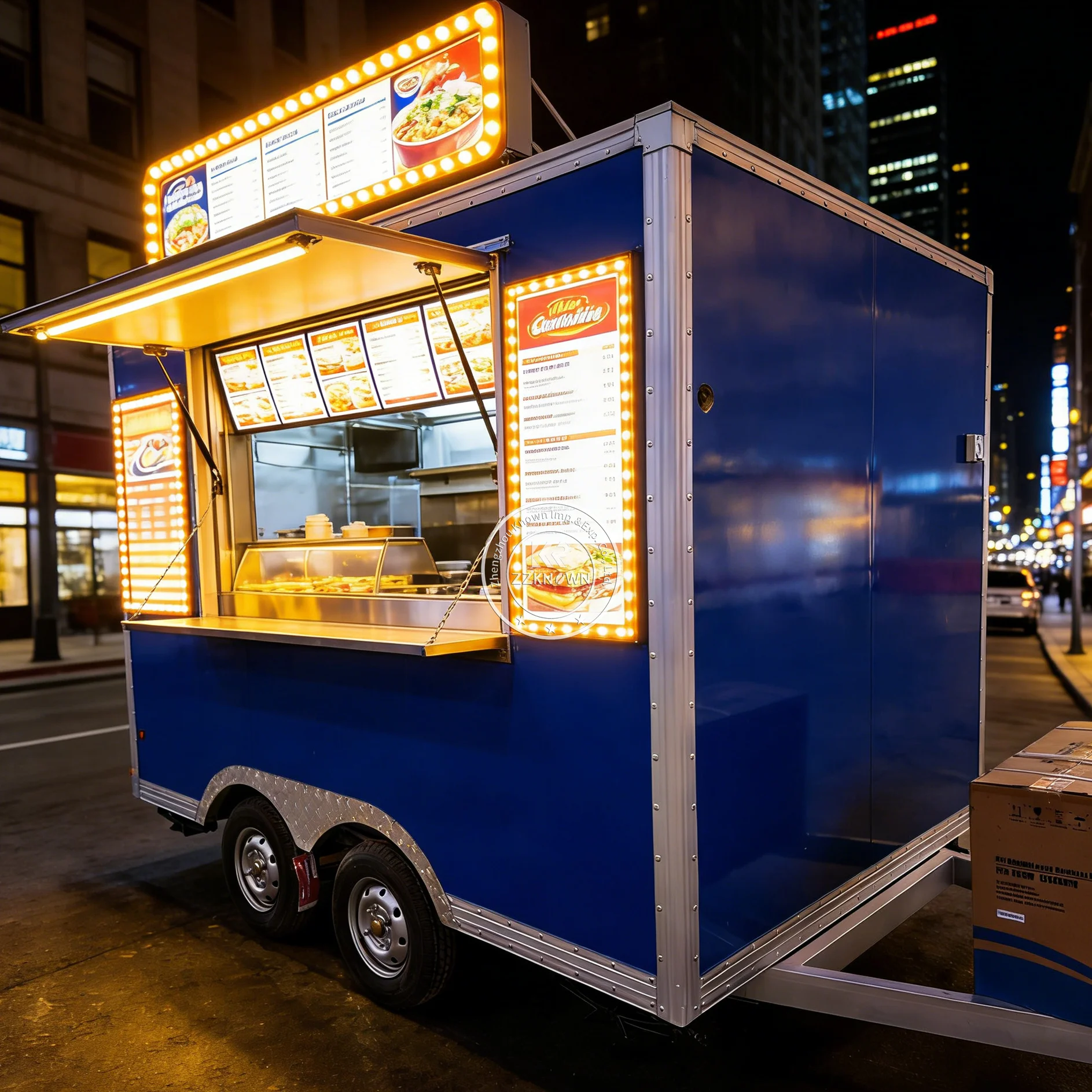 

Hot Sale Commercial Catering Truck Outdoor Mobile Ice Cream Food Truck Trailer Pizza Cart Concession Trailer Fully Equipped