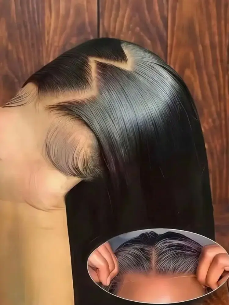    250% Dichtheid 5x5 HD Kant Frontal Glueless Haarwerk van Echt Haar 30 40 Inch 13x6 Bone Straight Haarwerk van Echt Haar, Vooraf Geplukt, Klaar om te Dragen - afbeelding 2