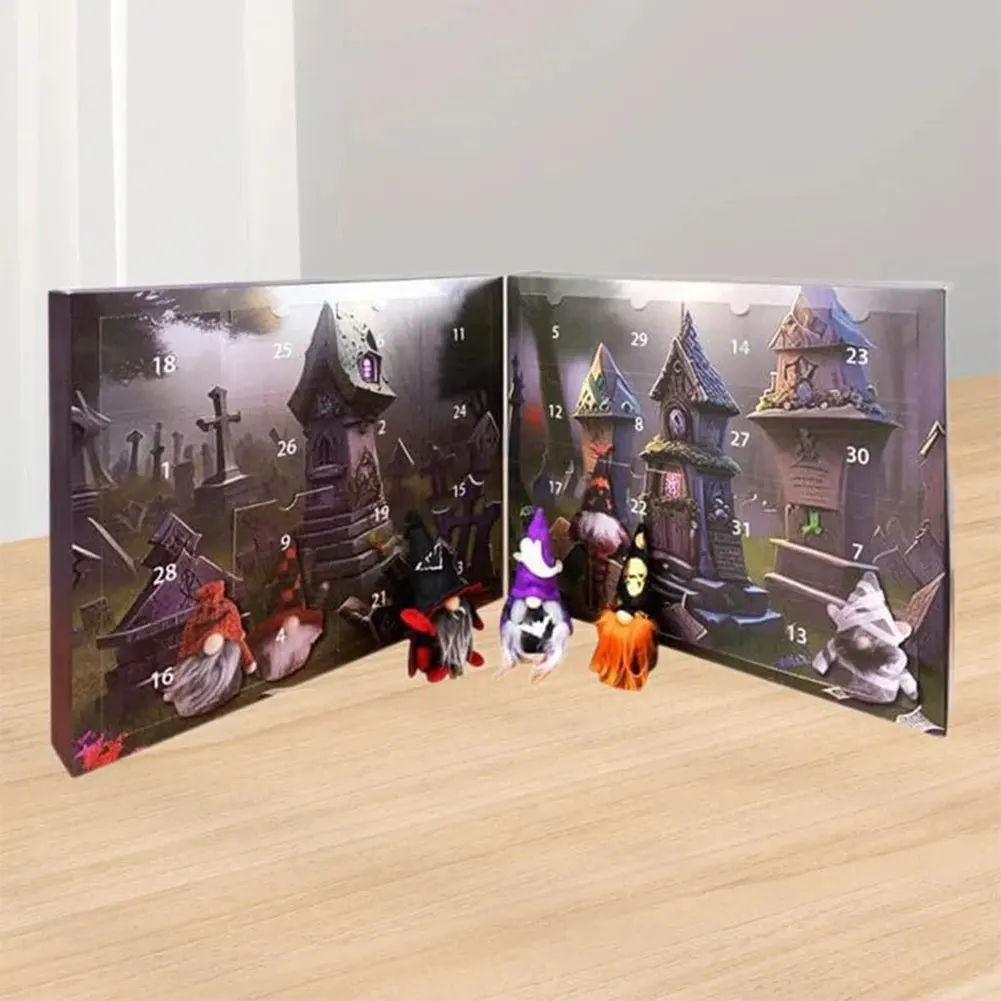 

2024 Halloween Gnome Advent Calendar Countdown Calendar Halloween Advent Calendar 2024 Table Decorations Holiday Home Decoration