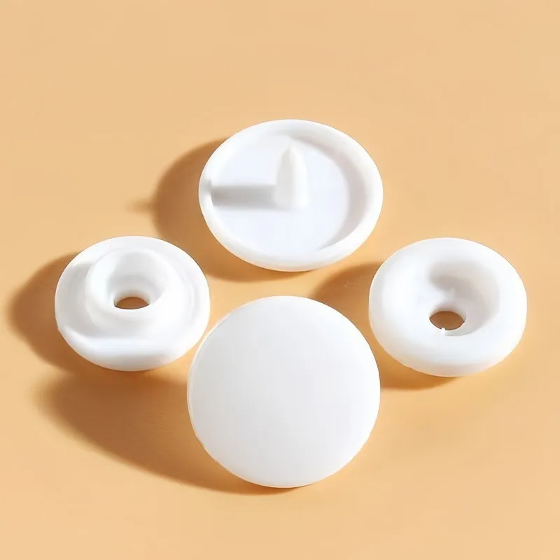 

105 шт., белые пластиковые защелки, износостойкие для одежды/одеяльников/сумок, совместимые с толстой тканью