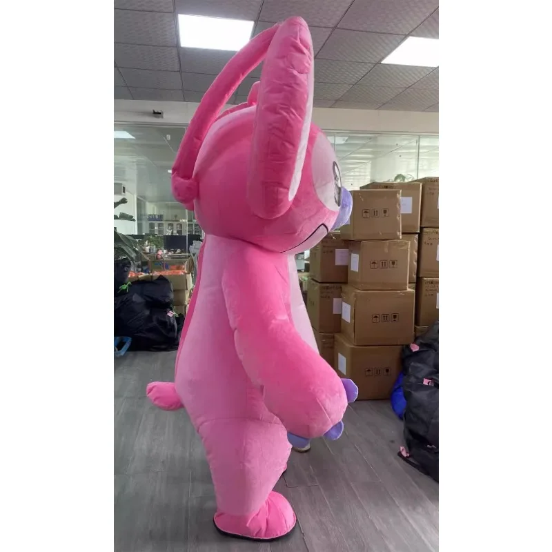 Stitch ปาร์ตี้ฮาโลวีนผู้ใหญ่ชุดตุ๊กตาพอง Mascot เครื่องแต่งกายโฆษณาพิธี Lilo & Stitch คอสเพลย์