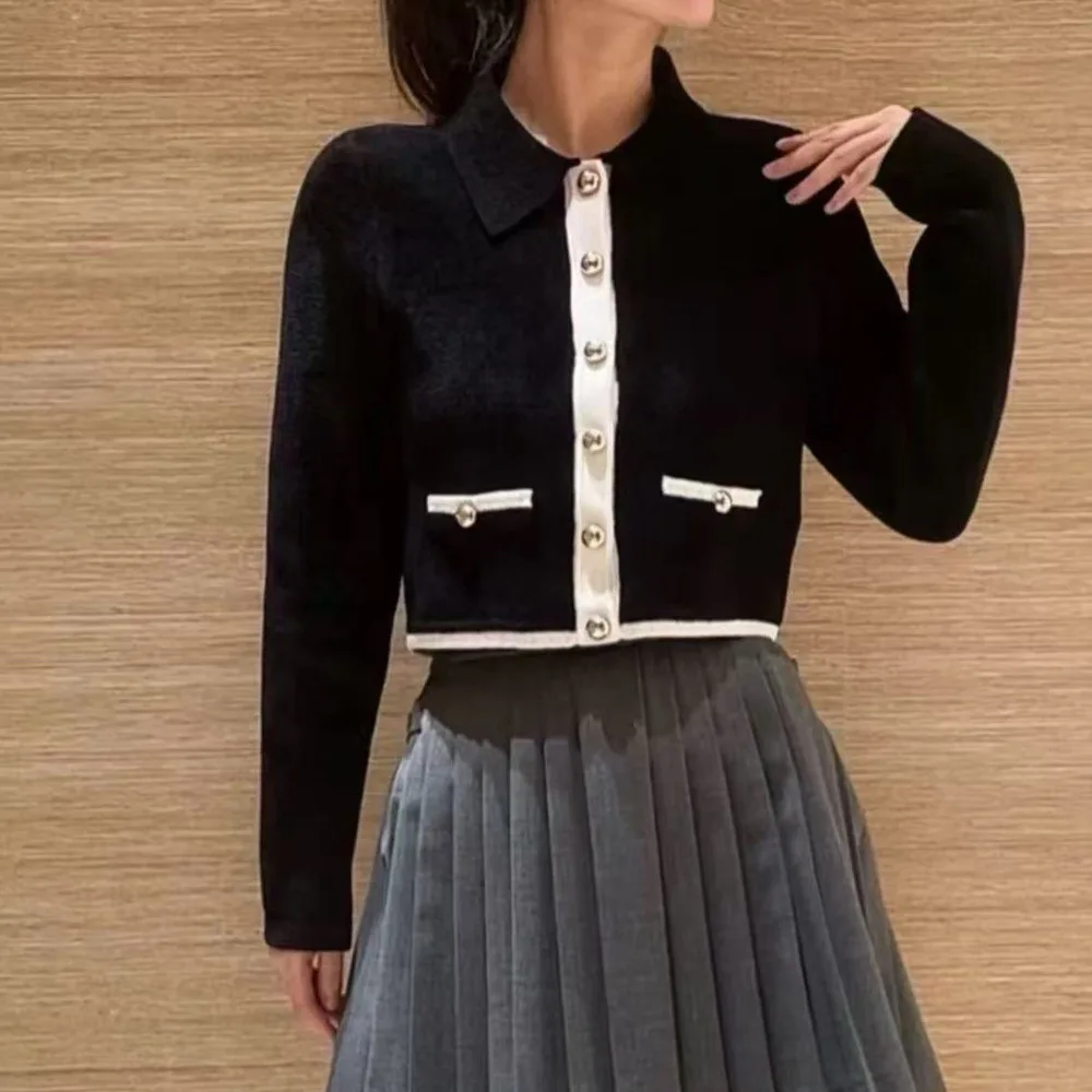 

Ele Slim Fit вязаный жилет Dr round Ne Color Женская модная осенняя одежда Китайская юбка трапециевидной формы Dr