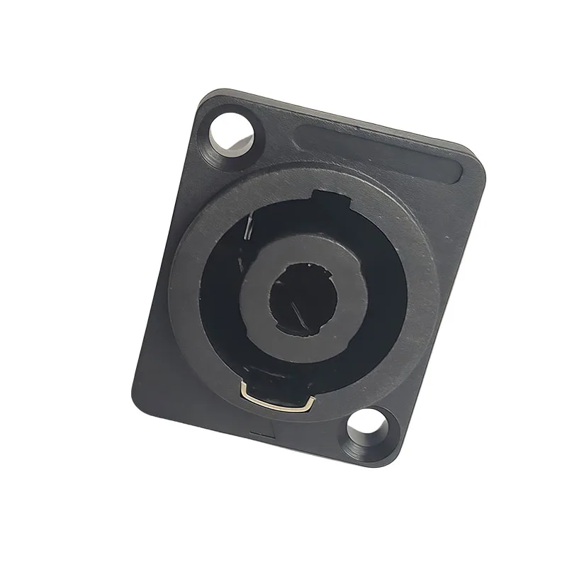 4/10/20pcs Panel Mount 4-Pole Audio Socket with Locking Mechanism - Suitable for Speaker & Amplifier Setups