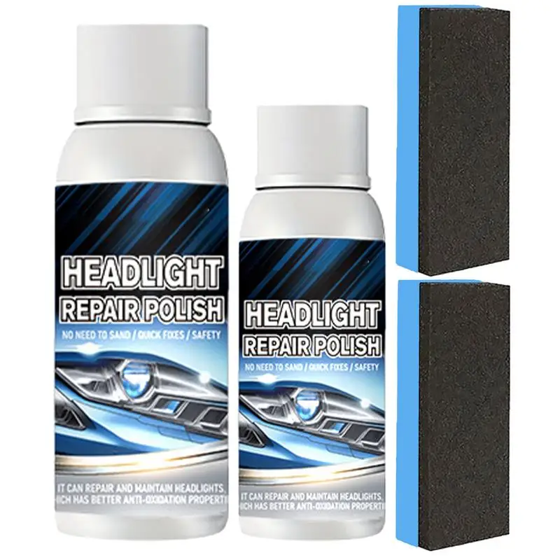 

Headlight Restoration Fluid Car Headlight Lens Scratch Repair Polish Liquid Increases Transparency Headlight Restorer For