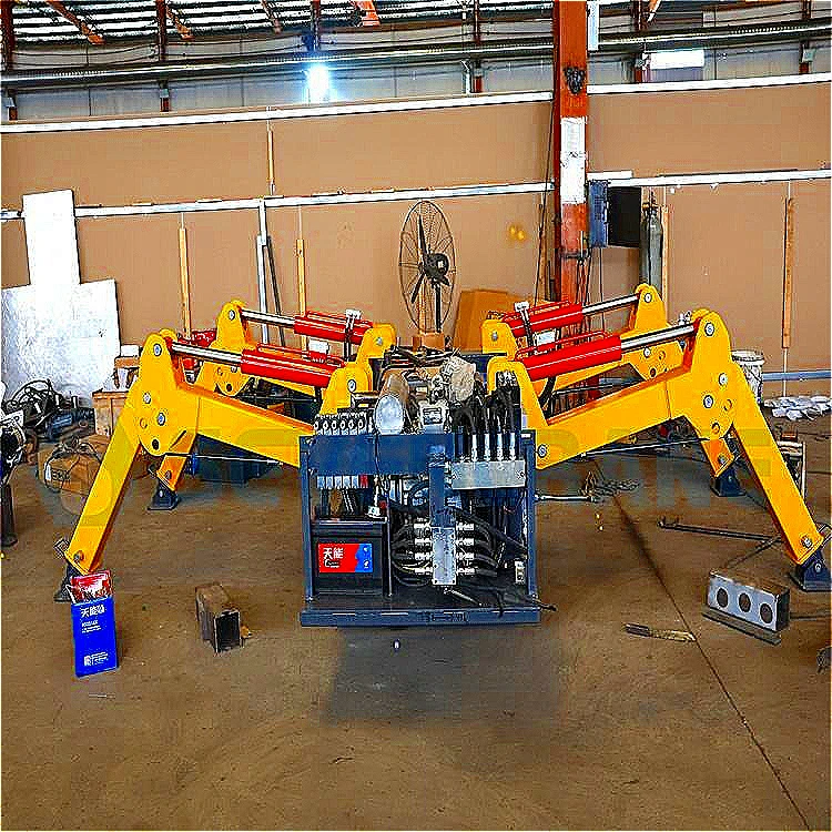 High Quality Spider Crane Swivel Crawler Type Spider Crane 3 Ton 5 Ton 360° Diesel Lifting Spider Crane for Glass Installation