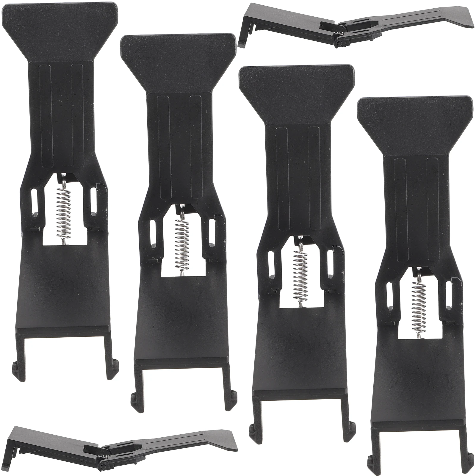 

6pcs Box Clips Black Holders For Cash Register Cash Tray Insert Bills Tray Insert Folder Storage