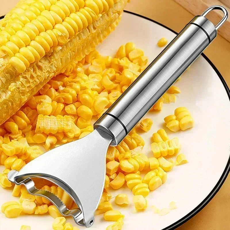 

2/1Pcs Stainless Steel Corn Stripper Corn Shaver Planer Thresher Multi-purpose Melon Fruit Cutter Household Kitchen Gadgets Tool