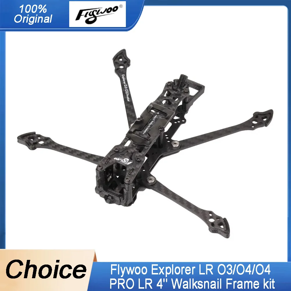 

Flywoo Explorer LR 4'' Frame Kit - Compatible with O3/O4/O4 PRO, Walksnail - Ultra-Compact for FPV Drone DIY
