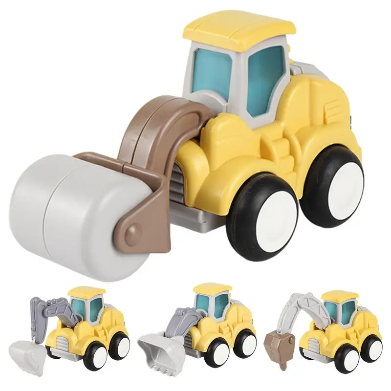 

Toy Vehicle For Kids Inertia Press And Go Toy Vehicles Children Portable Toy Road Roller Realistic Engineering Vehicles For Home