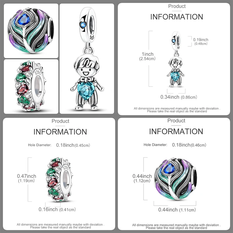 3-teiliges Charm-Perlen-Set, bunte Emaille-Tier-, Blumen- und Herz-Anhängerperlen für DIY-Armband, Halskette, Schmuckherstellung, Geschenk für Frauen und Mädchen – Detail 13