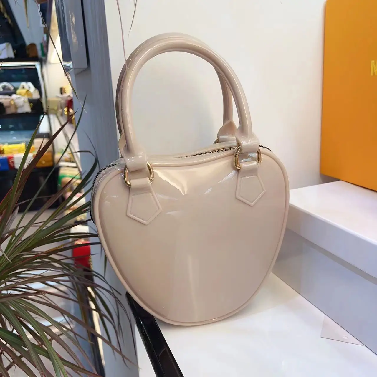 Bolso cruzado de gelatina Para mujer, bolsa de hombro informal a la moda Para teléfono móvil, de diseñador, 2024