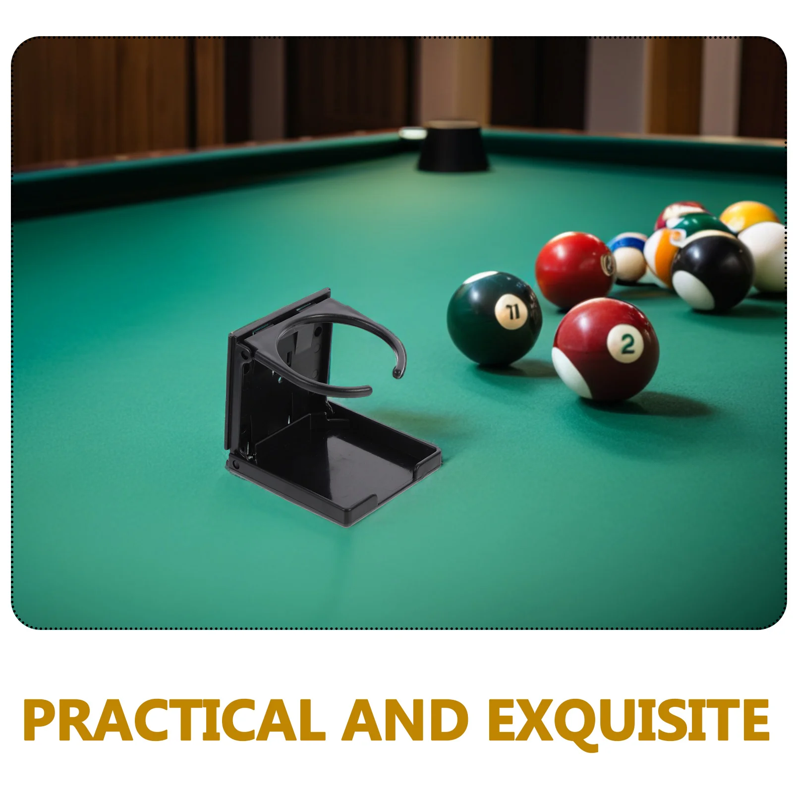 

2Pcs Tabletop Cup Holder for Foosball Table Universal Drink Rack Grip for Mugs Bottles Cans Office Party Setup