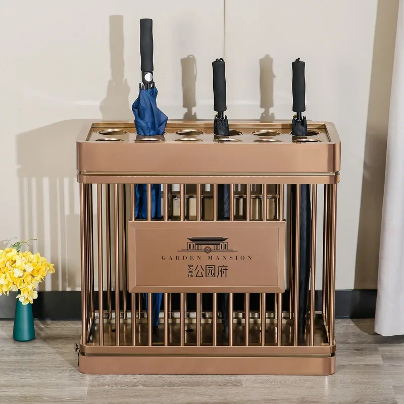 

Полка для зонтов из нержавеющей стали, удобная стойка для хранения вход в торговом центре, коробка для зонтов в вестибюле отеля, отдел продаж