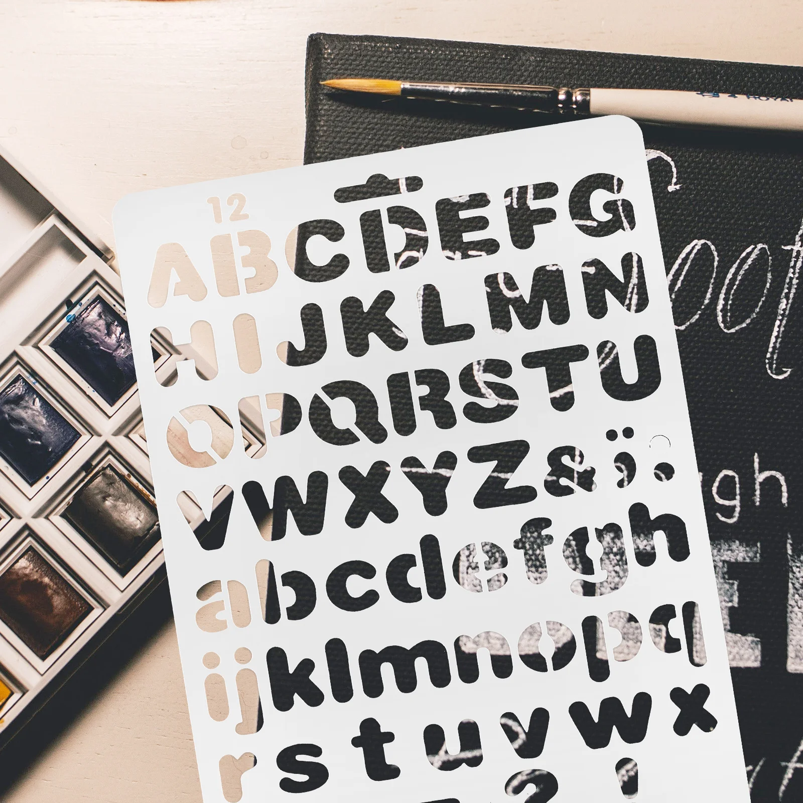 8 Stück Alphabet-Buchstaben- und Zahlen-Schablonen, wiederverwendbar, langlebig, Haustier-Vorlagen zum Malen, Basteln, DIY-Projekte, große Schablonenmuster