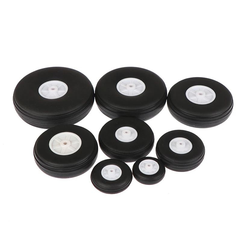 ل RC نموذج طائرة ثابتة الجناح إطارات ذاتية الصنع 2 قطعة عجلة مطاطية PU عالية المرونة قطر 1/1.25/1.5/1.75/2/2.25/2.5/2.75 بوصة