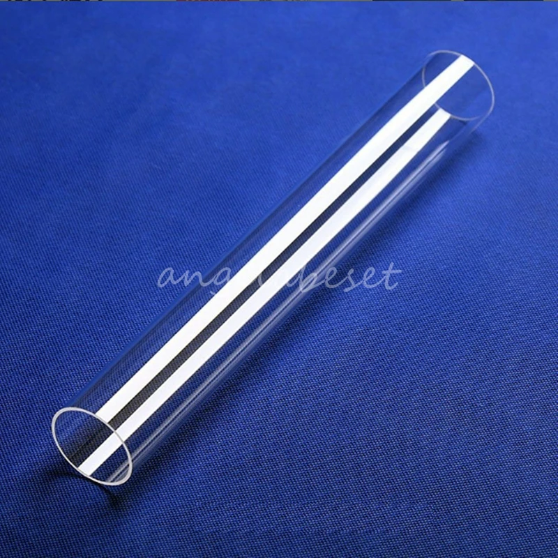 

Quartz Tube Pipe OD 15mm to 50mm Silica Single-Bore Sight Glass pipe High Temperature Glass Tubes customize