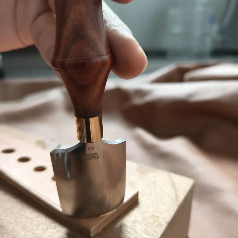 High-End Leather 1/4 Round Corner Punch DIY Handmade Leather Craft Shallow Circle Punching Cutting Tools DC53 Steel Blade Cutter