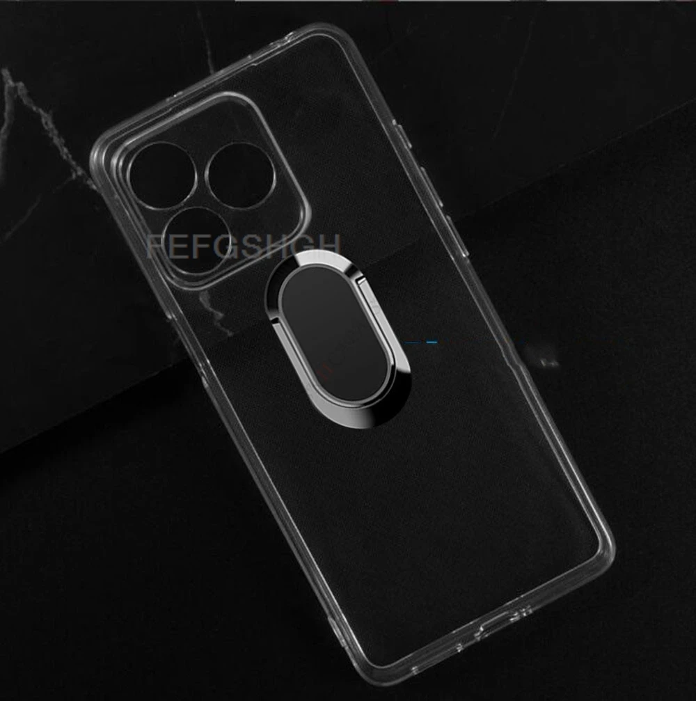 For Ulefone Note 18 Ultra 18Ultra 6.78" 2024 Note 18 Ultra Back Ring Holder Bracket Phone Cover TPU Soft Silicone Case