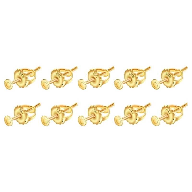 المسمار الأمني على ظهور القرط الموصل العملي مع قفل مرفقات ظهور القرط لترصيع الأذن Droopy C71A #6