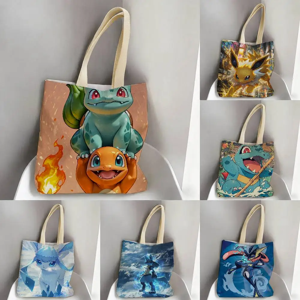 bolsas-de-armazenamento-pokemon-palkia-bolsa-de-ombro-para-viagem-verao-praia-sacola-de-compras-reutilizavel-arte-de-anime