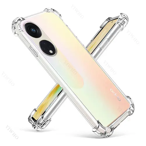 Oppo Reno8 T 5G 6.7 인치 심플 슬림 소프트 TPU 투명 휴대폰 케이스, Oppo Reno8 T 8 T 8 Pro Plus 커버 